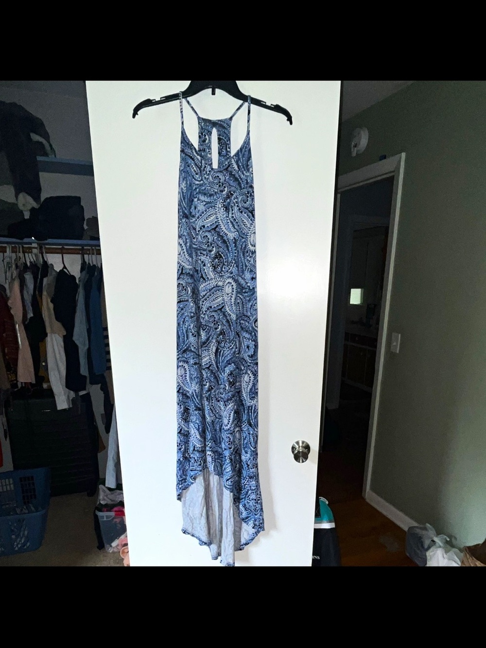 Cynthia Rowley Blue Paisley Maxi Dress